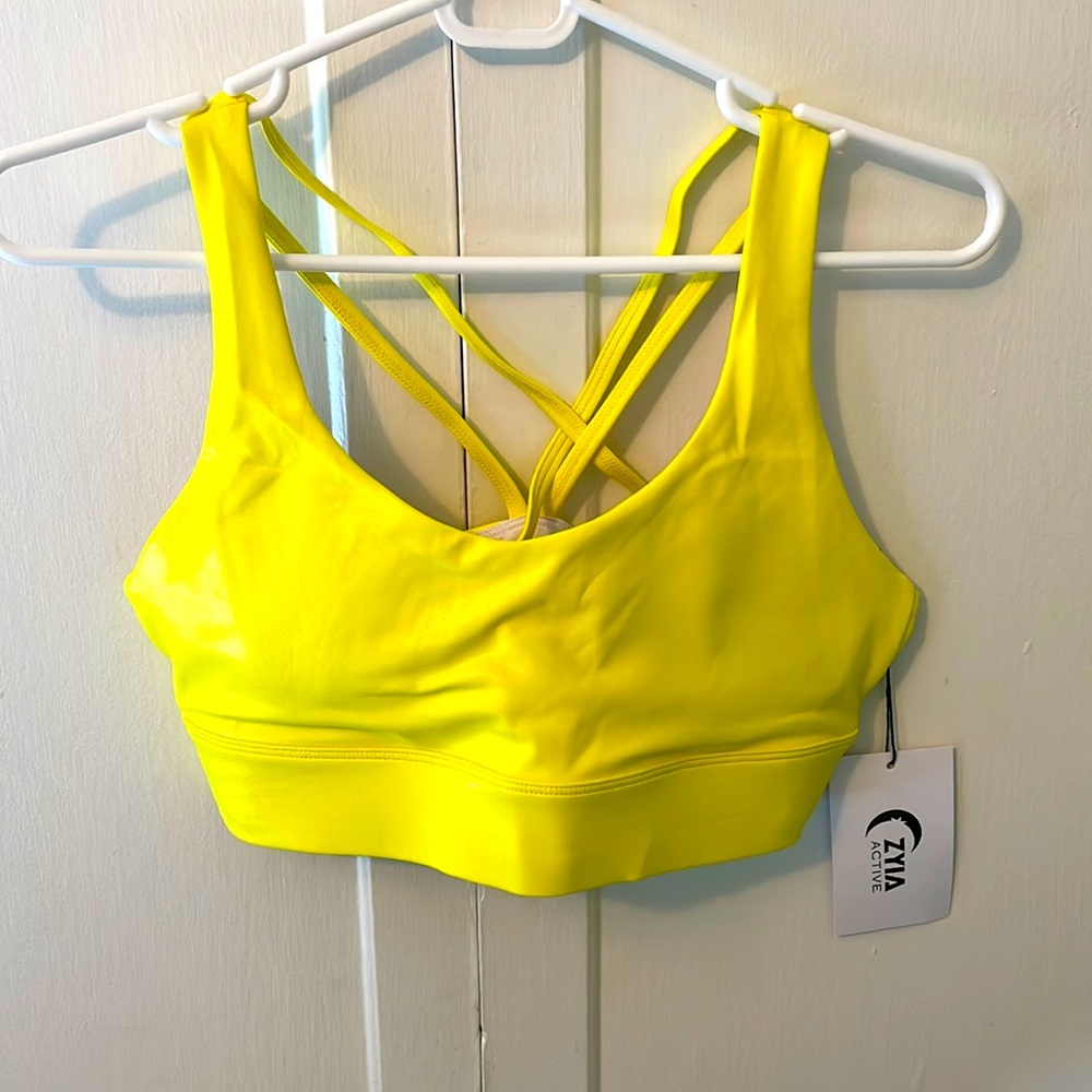 Zyia neon yellow sportsbra